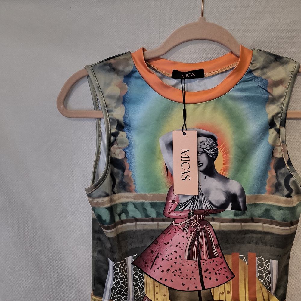 Midas Women's Artistic Crop Top - Multicolor - Picture 3 of 3